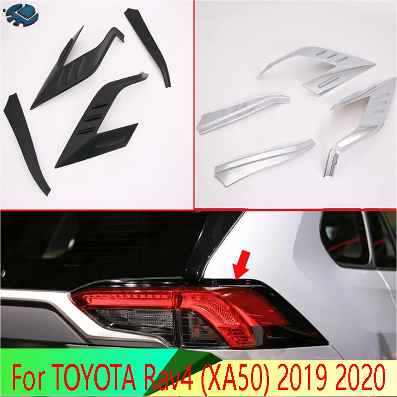 Для TOYOTA Rav4(XA50), декоративные аксессуары, отделка, задний светильник, задняя рамка, крышка лампы, молдинг, Стайлинг автомобиля