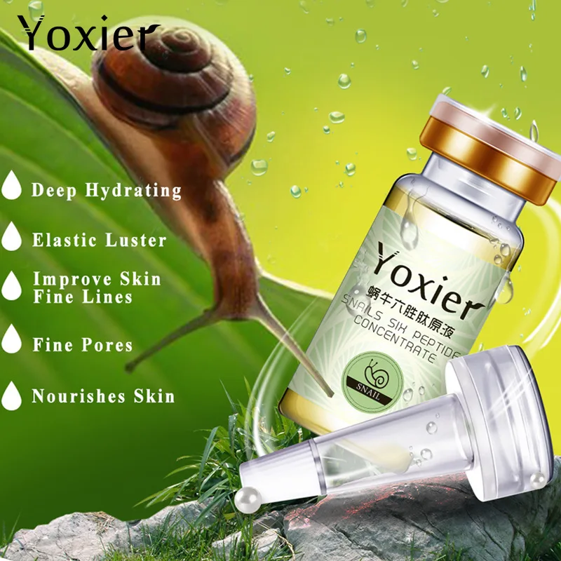 Yoxier лицо улитки сыворотка шесть пептидов против старения морщин укрепляющий