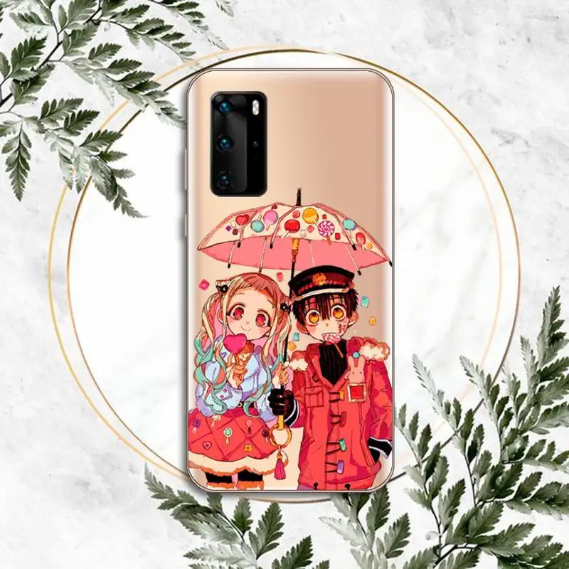 

toilet bound hanako kun Phone Case Clear Transparent for huawei honor P 40 30 20 lite Pro 10 i 8 9 x p smart 2019