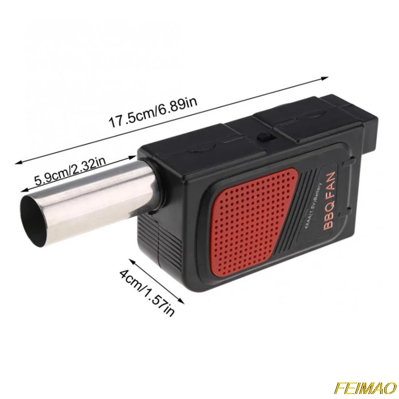 

Portable Electric BBQ Fan Barbecue Air Blower Fan Cooking Picnic Battery Powered