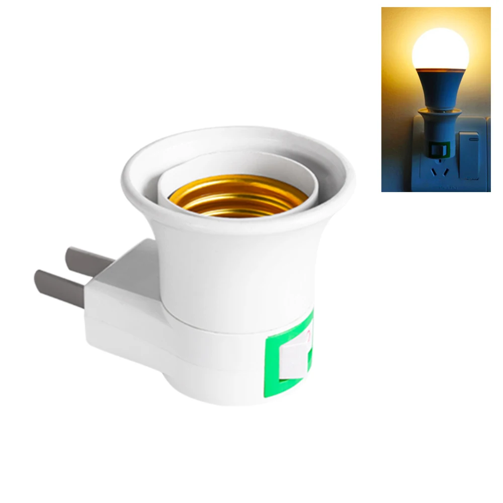 

Адаптер для лампы накаливания E27 с евровилкой и выключателем питания