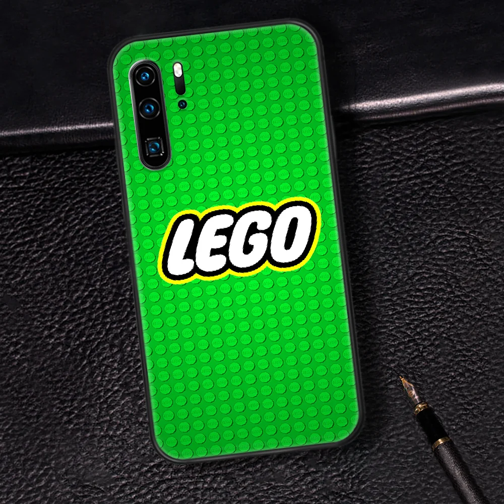 

LEGOS Phone Case For Huawei P Mate 10 20 30 40 Pro Lite Smart 2019 2021 black Cover Soft Bumper Trend Waterproof Pretty Back