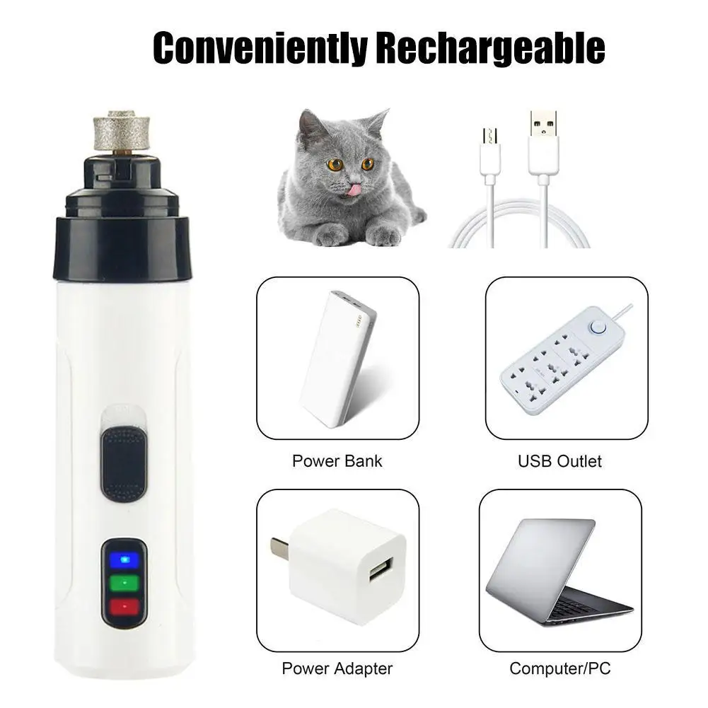 USB Перезаряжаемые Электрический собак ногтей машинка для стрижки домашних