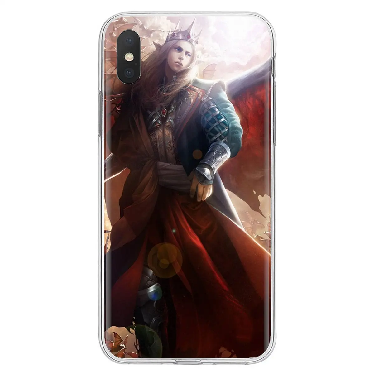 Мягкий чехол из ТПУ для BQ BQS S 5059 5035 6040L HTC U11 U12 Plus LG K10 K8 K7 K4 2017 сказочные рога