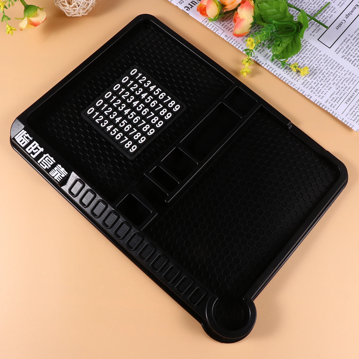 Противоскользящий Черный Многофункциональный коврик для мобильного телефона