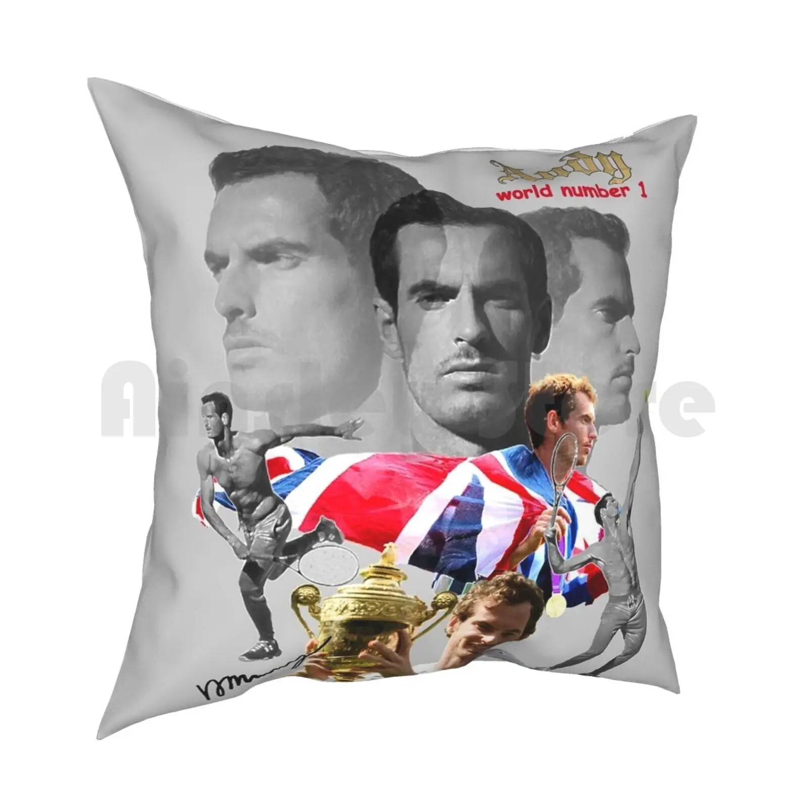 Чехол для телефона с рисунком Энди Мюррей надписью и номером 1