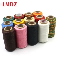 lmdz 1pcs durable flat waxed thread 250 meters 1mm 150d leather waxed thread cord for diy handicraft tool hand stitching thread