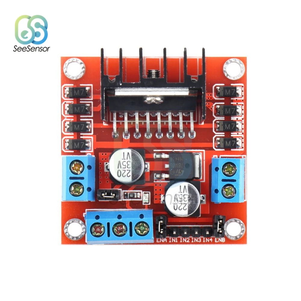 Модуль платы управления шаговым двигателем L298N с двойным H мостом DC для