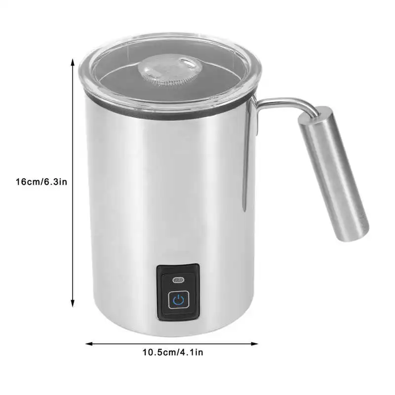 

Milk Frother 500W Electric Milk Frother Stainless Steel Milk Steamer Creamer for Latte Cappuccinos EU 220 to 240V Spieniacz