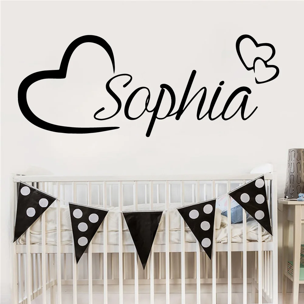 Индивидуальные имени питомник наклейки на стену виниловые художественные для