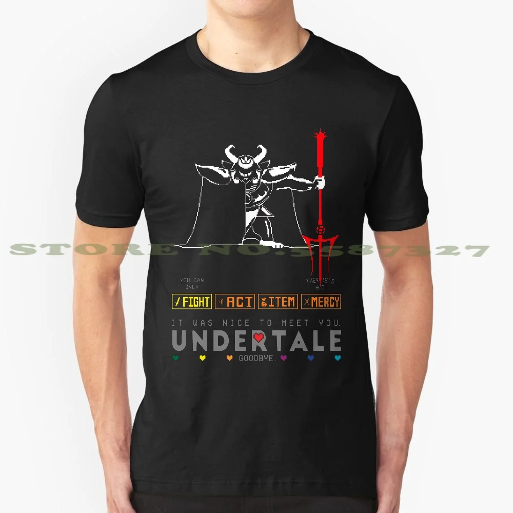 Asgore Dreemurr Undertale рисунок под заказ Забавный горячая Распродажа футболка Sans игровой