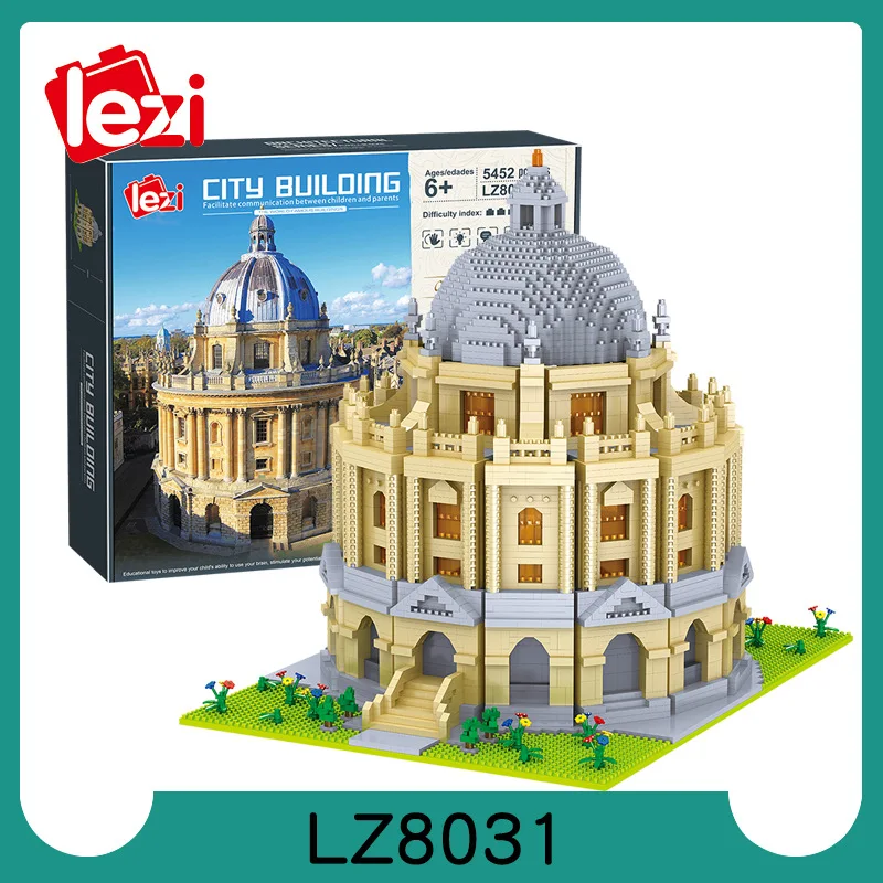 

LZ8031 Building Series Famous Brand University Model Particles Children's Puzzle Assembled Building Blocks