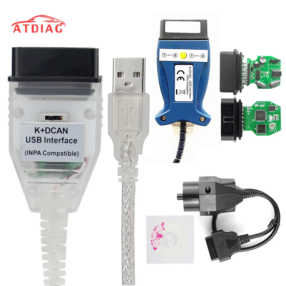 Новая модель INPA для BMW K + DCAN Switch FTDI FT232 чип OBD OBD2 диагностический инструмент CAN USB