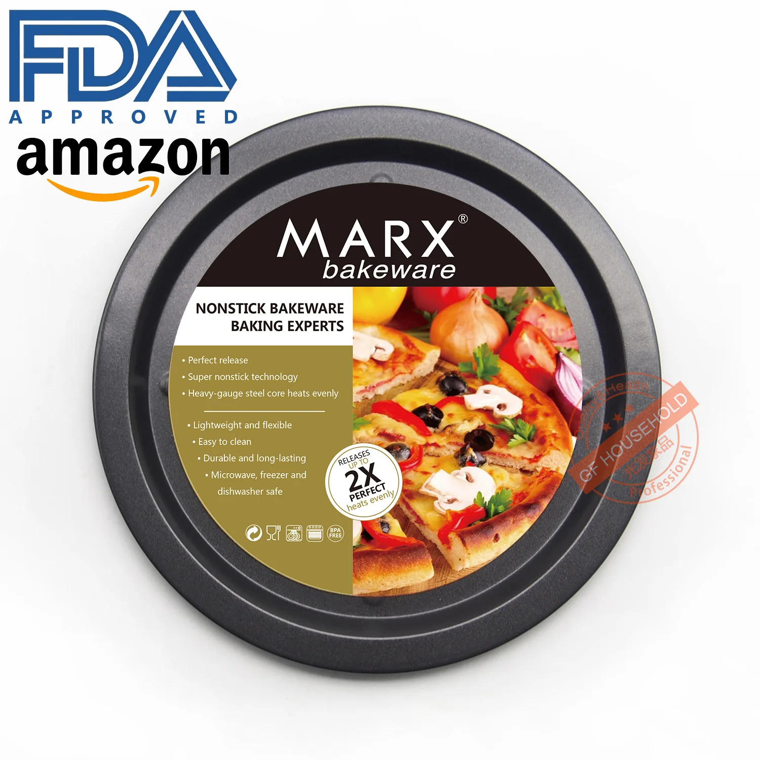 8 дюймов форма для пиццы круглый крест као Цзи торта антипригарная FDA пищевое