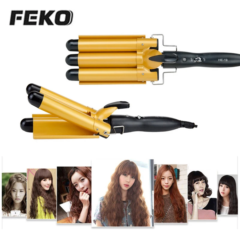 3 Бочки щипцы для завивки керамические нагревательные инструменты укладки волос