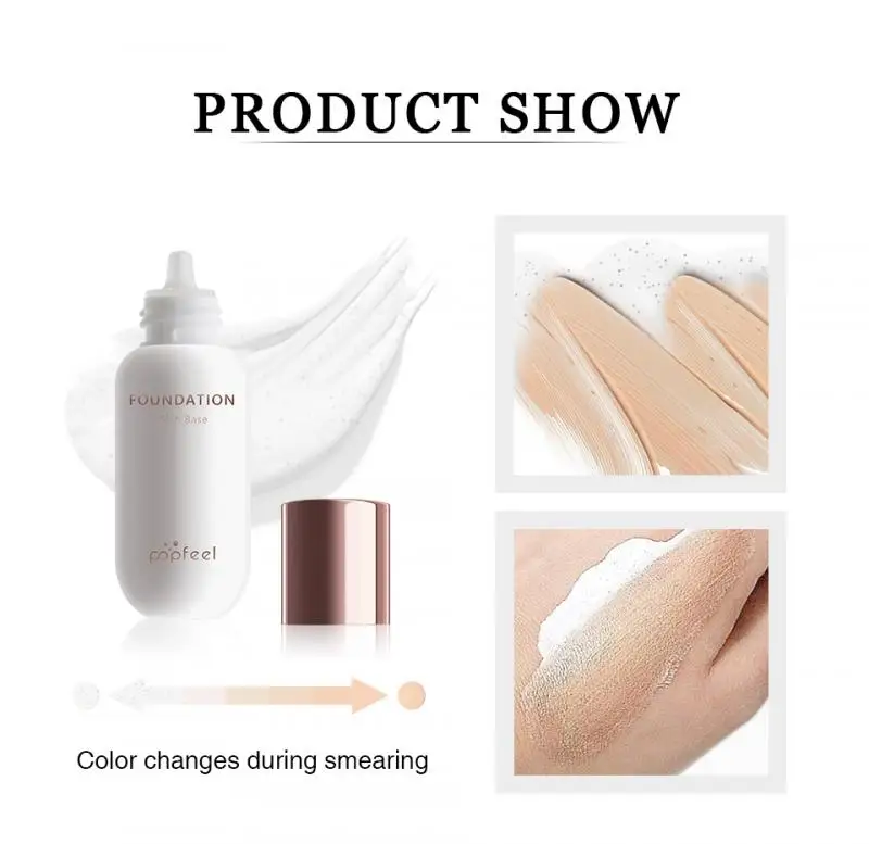 

Lightweight Liquid Foundation Concealer Long-lasting Natural Makeup Brightens The Complexion Enhances Radiance Moisture TSLM1