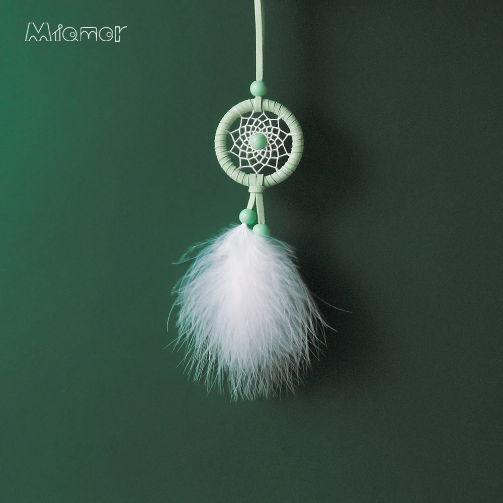 MIAMOR 4 Colors MINI Dreamcatcher DIY Kit Nursery School Kids Room Decoration Car Bag Hanging Pendant Decor Accessories amor053 | Дом и сад