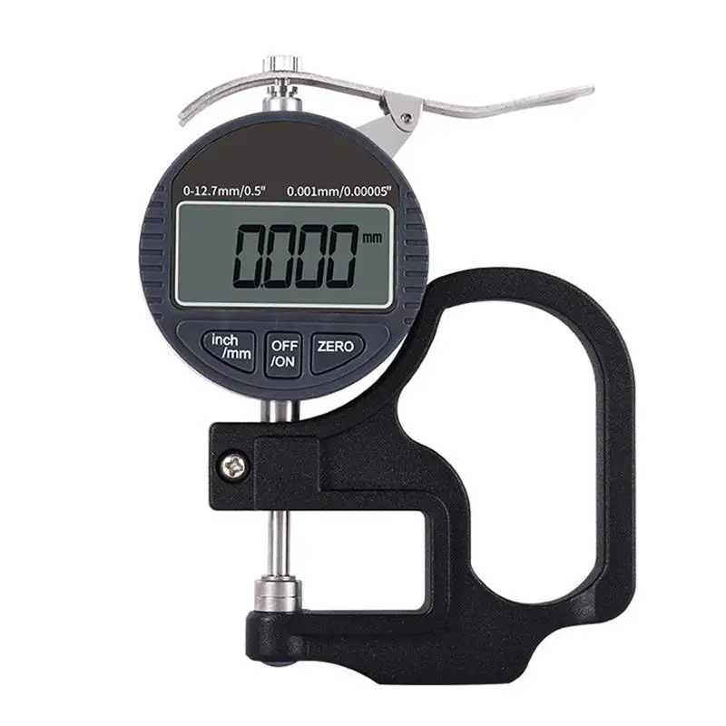 

Electronic Thickness Gauge 0.001/0.01mm Digital Micrometer Thickness 12.7mm/25.4mm Measurement Tester Tool