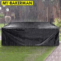 75 sizes furniture waterproof cover for rattan table cube chair sofa rain garden patio protective cover black and silver