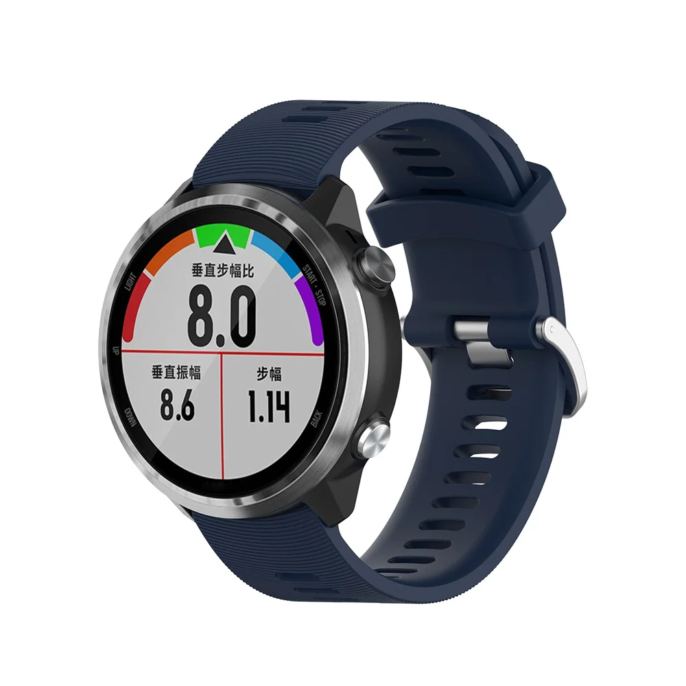 20 мм спортивный силиконовый ремешок для Garmin Forerunner 245 245 м 645 Vivoactive 3 Смарт-часы цветной браслет LEZ