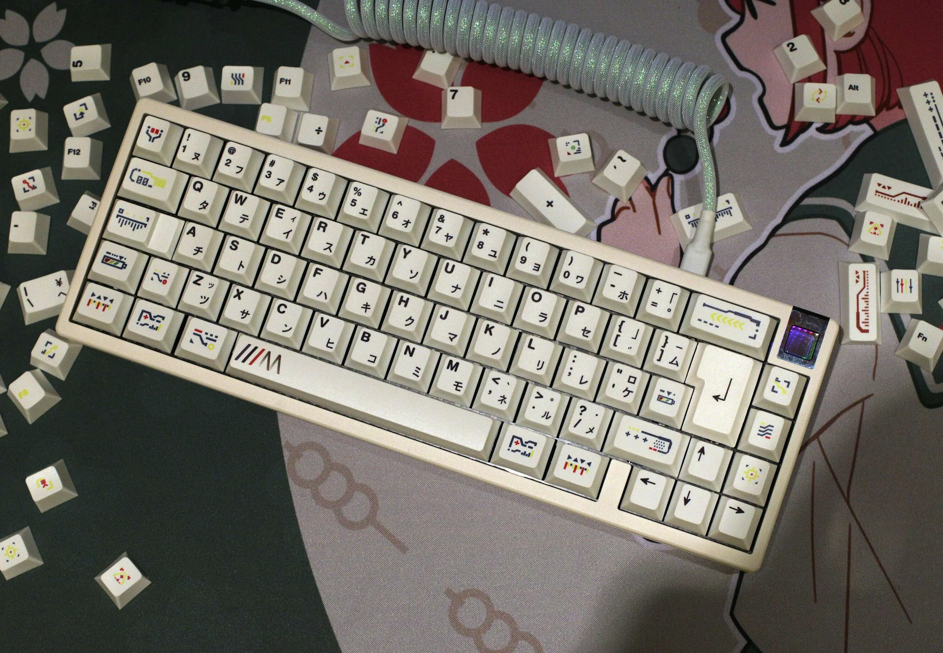 

1 Set White Awaken Theme Key Caps For MX Switch Mechanical Keyboard PBT Dye Subbed Keycap Cherry Profile Keycaps