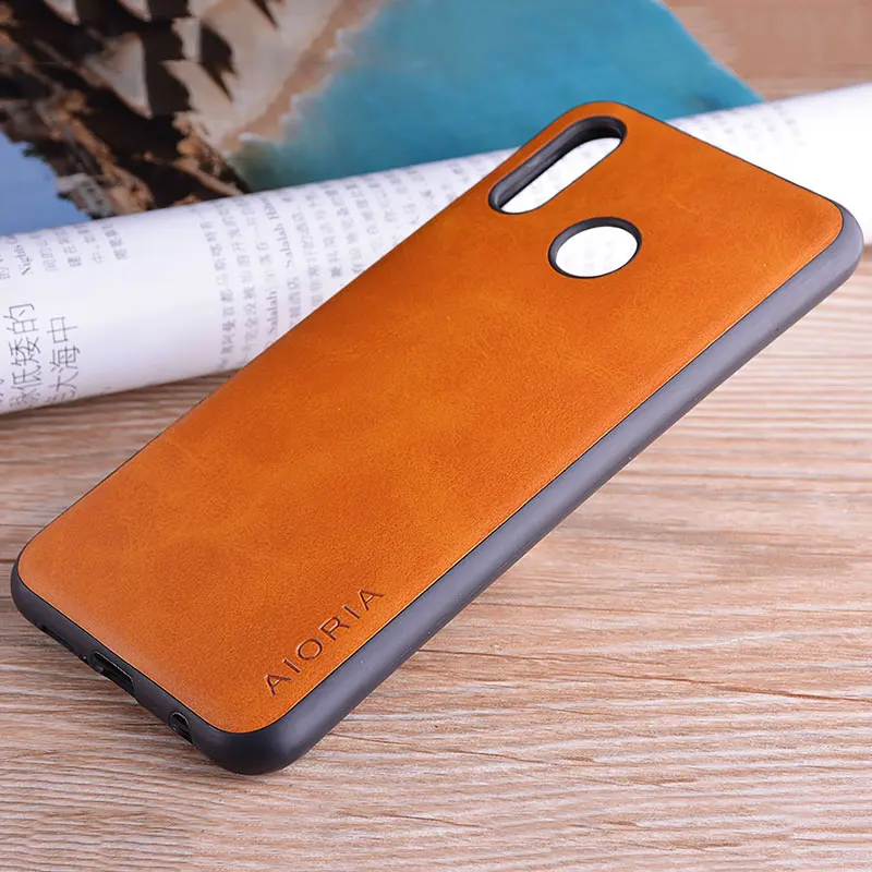Чехол для huawei p20 lite роскошный винтажный кожаный чехол в деловом винтажном