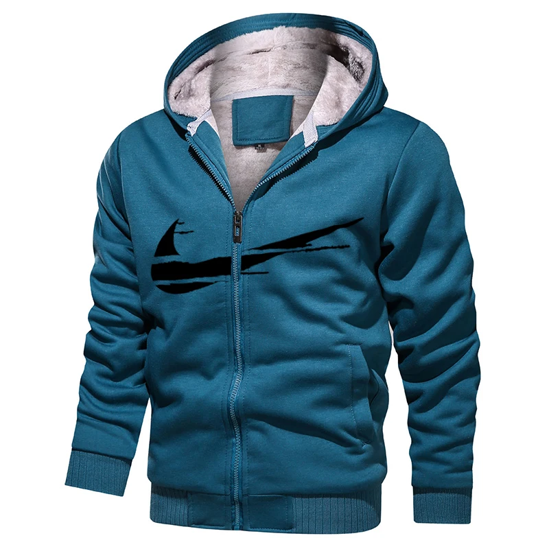 

New Autumn Fashion Hoodie Male Warm Fleece Coat INIKE Hooded Men Brand Hoodies Sweatshirts 7XL