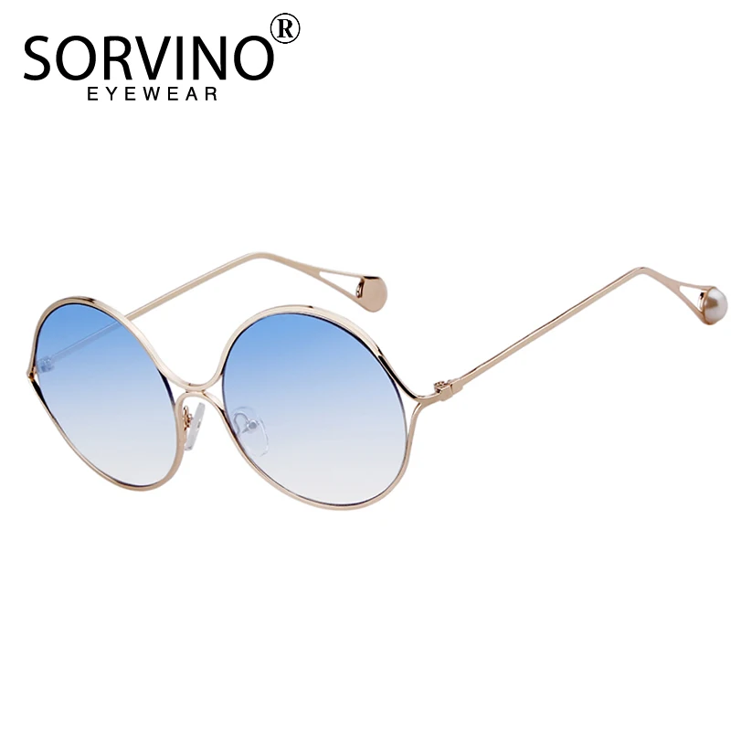Солнцезащитные очки SORVINO SP57 женские дизайнерские большие тонкие круглые