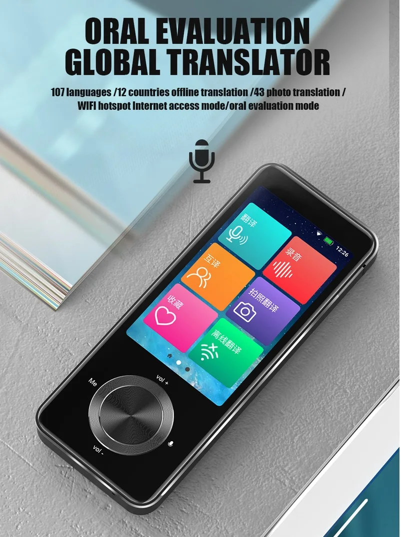 Запись зрения M9 камера 12 стран автономный переводчик многоязычный голосовой