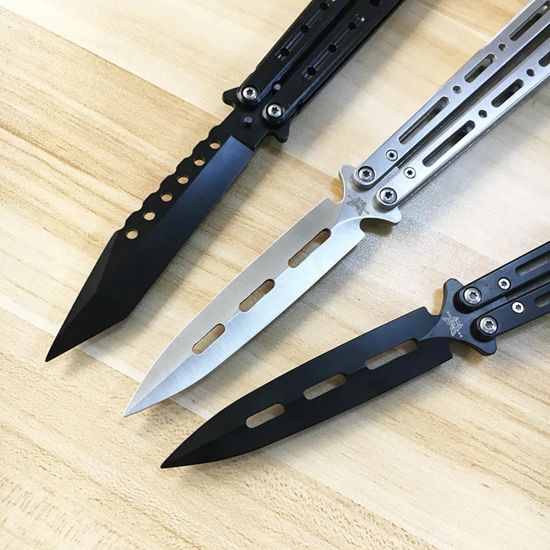 Тренировочный нож-бабочка Модный тренировочный учебный клинок из нержавеющей