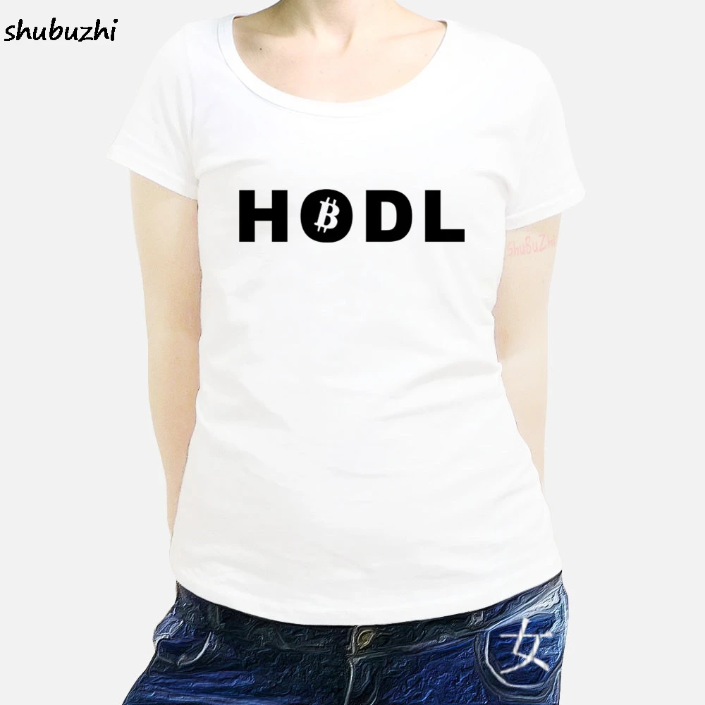Женская футболка Биткоин HODL-Crypto Currency Satoshi Trading Lambo Moon - FREE POSTAGE брендовые футболки