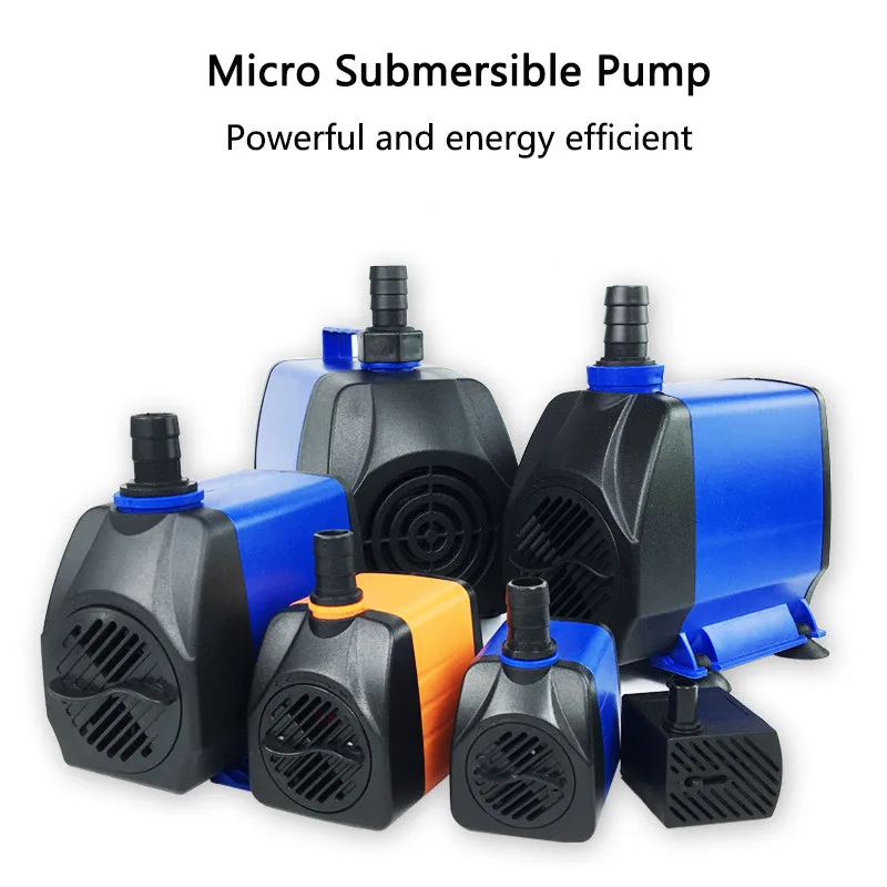 220V Submersible Water Fountain Pump 3/6/10/15/25W Ultra-Quiet Aquarium Water Pump Flowing Water Crafts Fish Tank Fountain