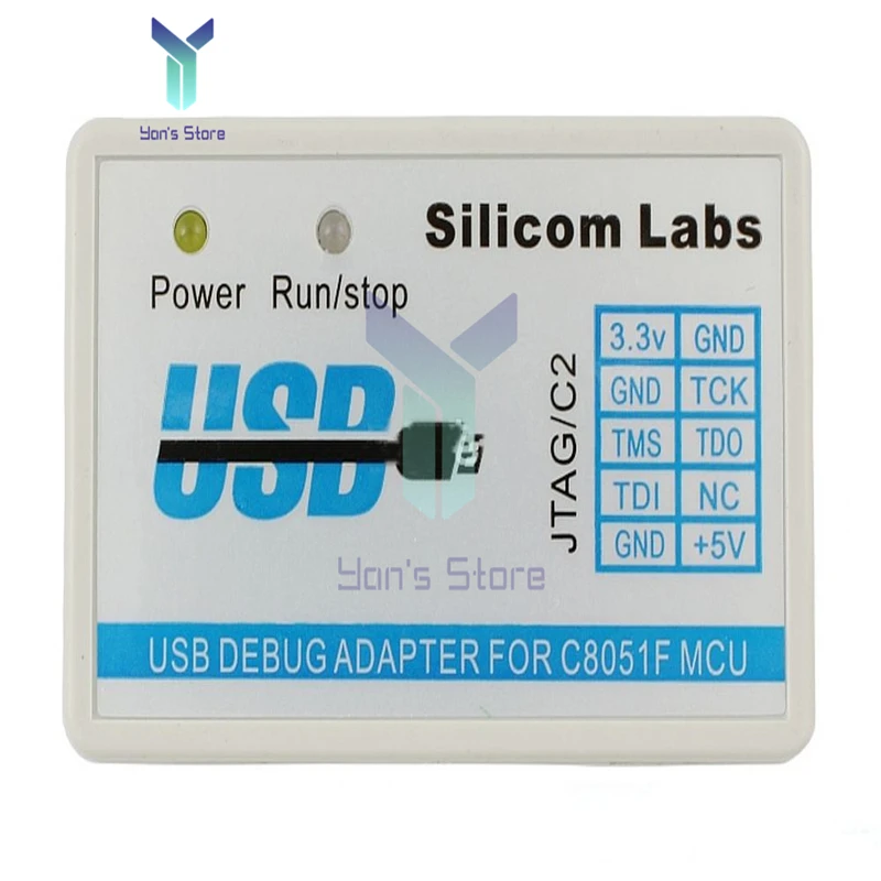 Диагностический программатор и отладочный адаптер USB JTAG/C2 U-EC6/U-EC5/EC3 для микроконтроллеров C8051F с кабелем