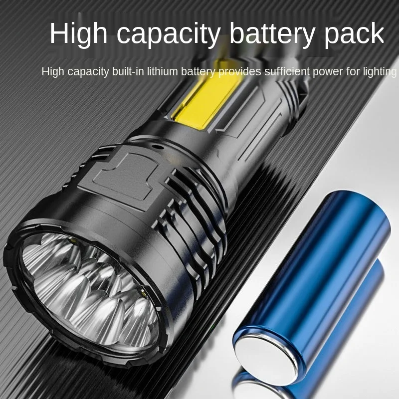 фонарик мощный аккумуляторный фонарь светодиодный 18650 bосемь ядерных взрывов