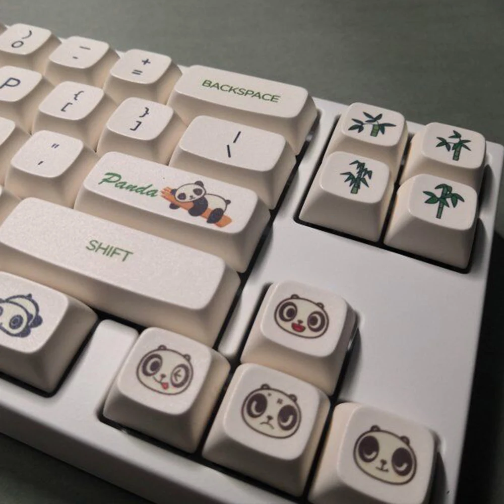 Белая сублимационная клавиатура Panda для Filco Cherry Mx Switch Механическая игровая сделай