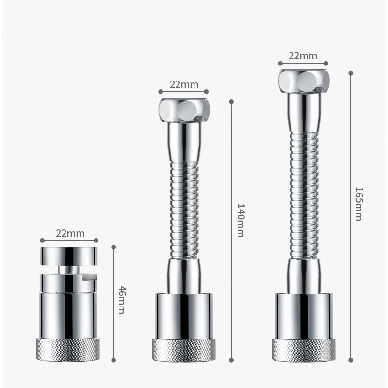 

Innovative Kitchen Faucet All Copper Splash-Proof Universal Tap Shower Water Rotatable Filter Sprayer Nozzle