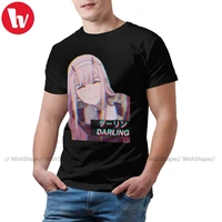 darling in the franxx tee shirt awesome short sleeve cotton t shirt classic printed t shirt 5xl male