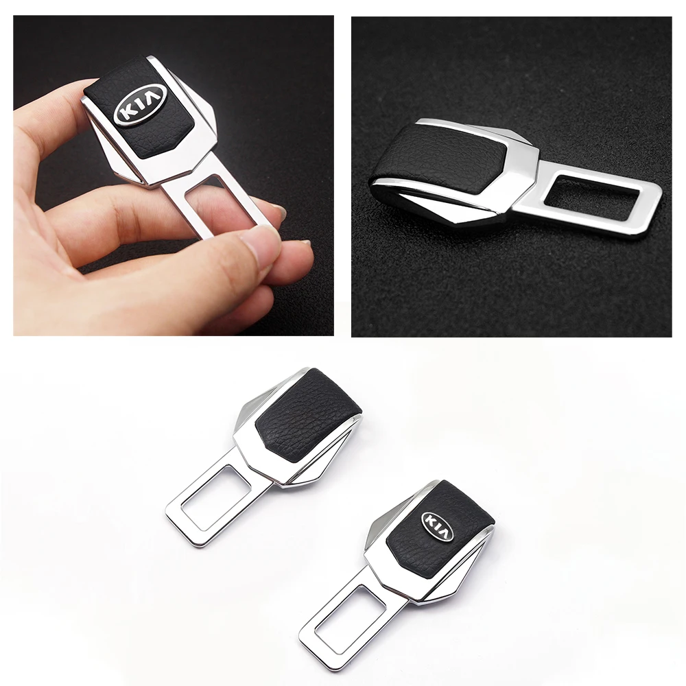 

Auto Styling Safety Belt Buckle Seat Belt Clip Car Logo Safety Belt Plug For Kia Cerato Venga Cadenza Cee'd Forte K9 Optima