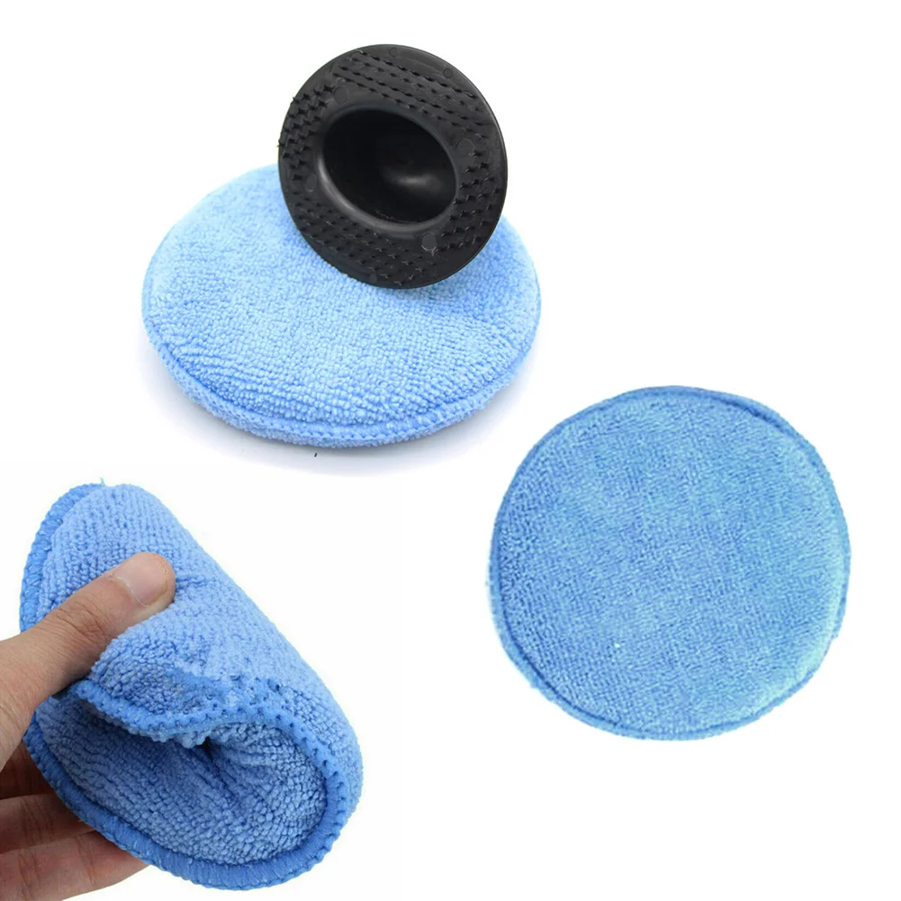 

5 Inch Polishing Pad 5\\'\\' Blue Car Polish Car Wax Cleaning Kit Sponge + Microfiber