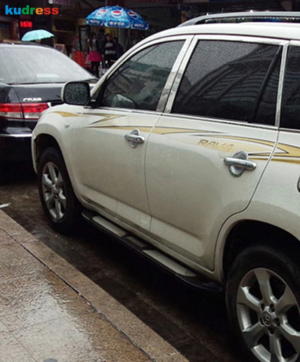 10 шт. хромированные наклейки на дверную ручку для Toyota RAV4 RAV 4 2006 2007 2008 2009 2010 2011
