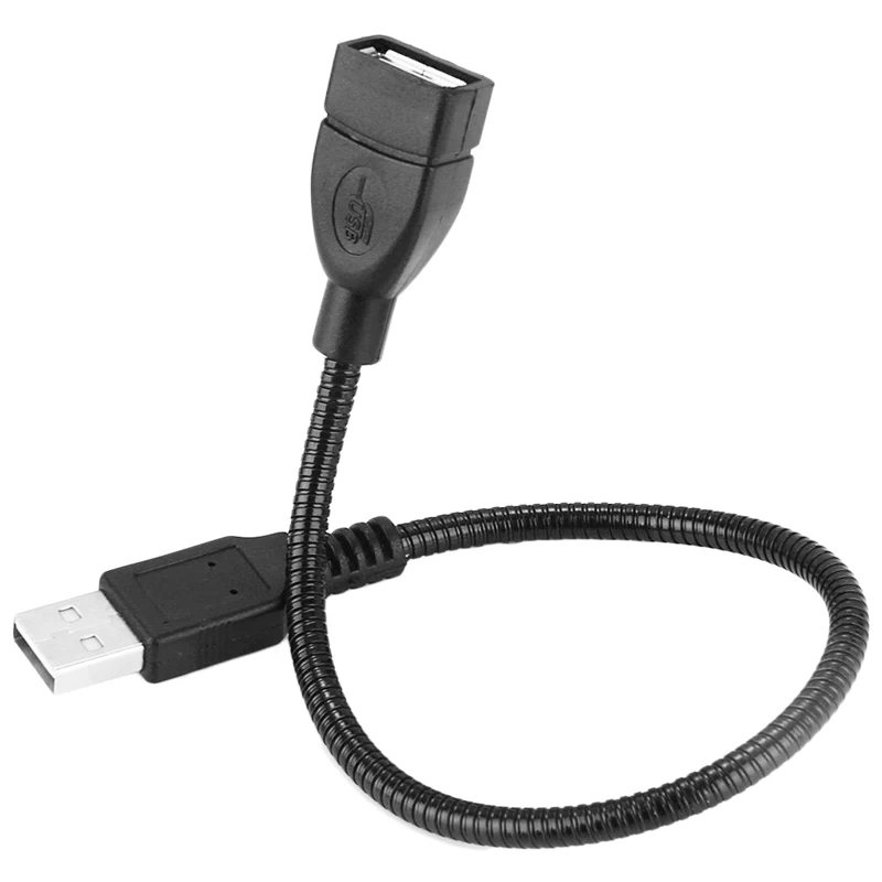Кабель-удлинитель OOTDTY гибкий металлический сетчатый кабель USB 2 0 штекер-гнездо