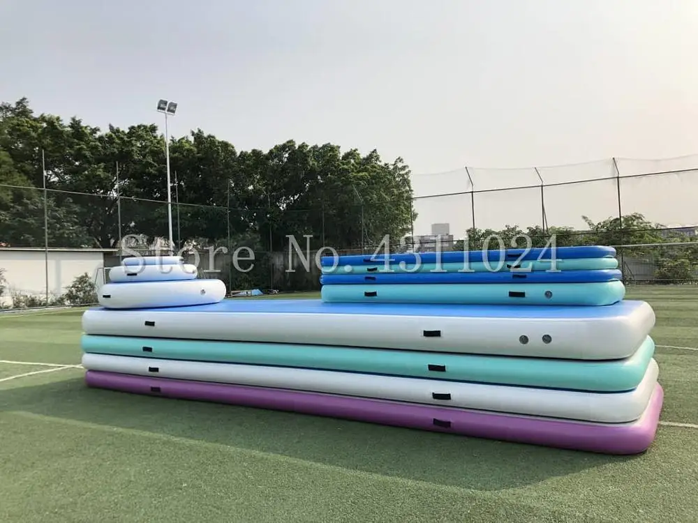Скидка Надувной матрас для акробатики с воздушной дорожкой 26 футов х 3,3 фута надувной матрас для акробатики матрас для чарлидинга йоги пляжная лод...