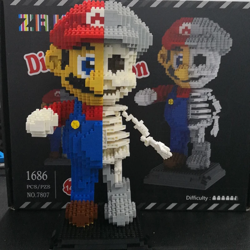 1686 шт. Игры Супер Marioed Мэри Mario Bros Братья мини здания конструктор Сделай Сам блоки