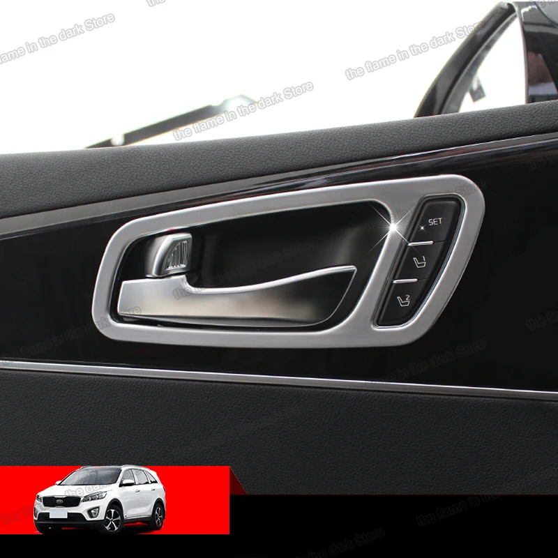 Lsrtw2017 Матовая Серебристая Abs рамка для внутренней двери автомобиля Kia Sorento Prime 2015