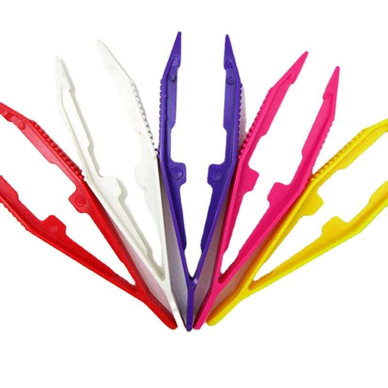 

5pcs/set Kids Safety Plastic Beads Tweezer for Puzzle Bead Model Building Kits Children DIY Toys Art Crafts Accessories Tools