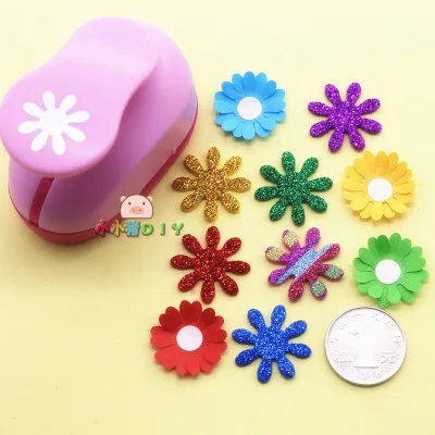 flower 1 ''дырокол для кругов 25 мм Сделай Сам дырокол для скрапбукинга Дырокол eva maker дети скрапбук Бумага Резак тиснение резче - Цвет: flower