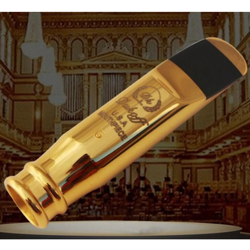

High Quality Professional Tenor Soprano Alto Saxophone Metal Mouthpiece Gold Plating Sax Mouth Pieces Accessories D5 D6 D7 D8 D9