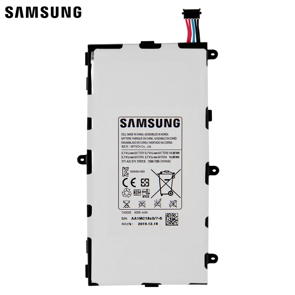 Samsung оригинальный сменный аккумулятор T4000E для GALAXY Tab3 7 0 T2105 T217a T210 T211 T4000U/C планшет