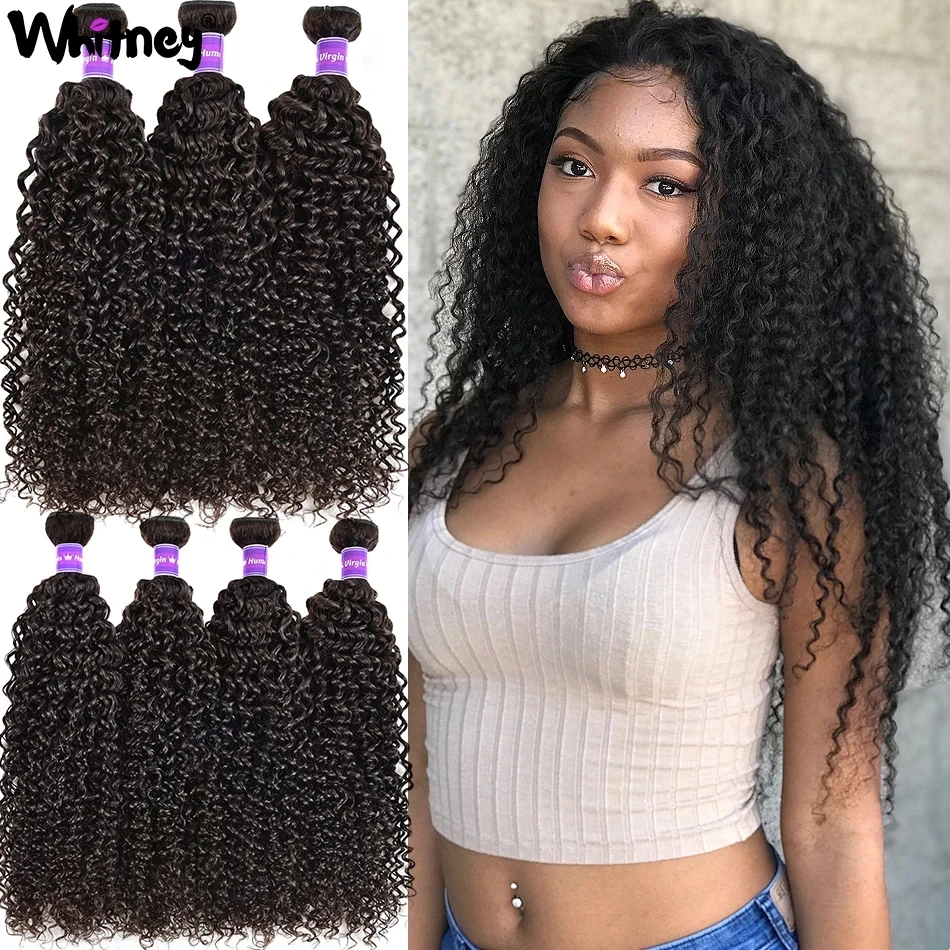 

Кудрявые вьющиеся волосы, Реми, натуральные кудрявые пучки волос натуральный цвет, можно заказать 3/4 пучков, монгольские волосы для наращивания, Уитни