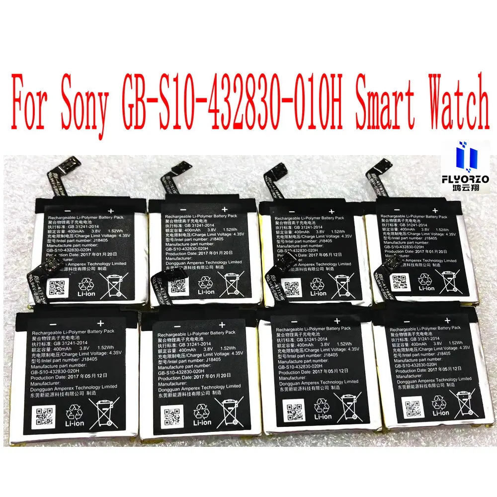 

New High Quality 3.8V 400mAh J18405 Battery For Sony GB-S10-432830-010H Smart Watch